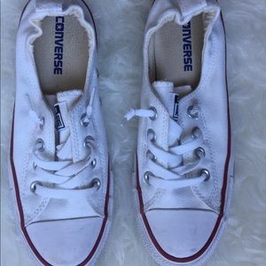 Converse Shoreline Slip-on white shoes. Size 7.5.